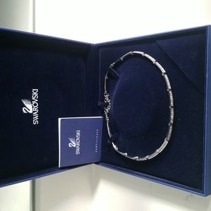 Silver and crystal necklace by Swarovski